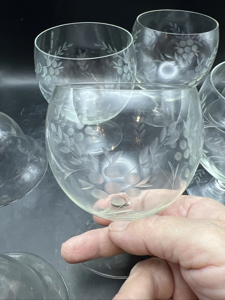 Juego de 4 vasos grabados para servidor de postres de cóctel caviar de camarones Foto 3 de 4