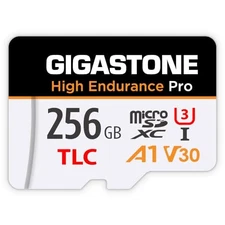 [5 Year Data Recovery Warranty] GIGASTONE Micro SD Card 256GB High Endurance Pro