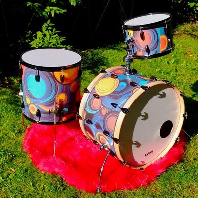 Restored Hoshino Star Drum Vintage Be Bob Set from 60s Pre Tama 22'' 12'' 16''