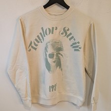 Taylor Swift Women's 1989 Taylor's Version Yellow Cream Crewneck Sweatshirt Smal