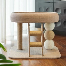 Small Cat Tree Tower with Perch Bed for Indoor Cats/kittens Scratching Post