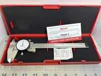 Starrett Caliper 120A-6 USA 6" White Face 0"-60" Srl # ST8225CM New