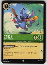 Stitch - Little Trickster Common Azurite Sea 26/204 Lorcana NM