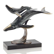 SPI Brass Whalesong Statue