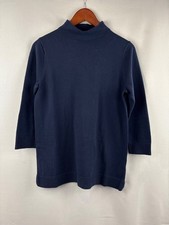 Iman Navy Turtleneck Sweater Small