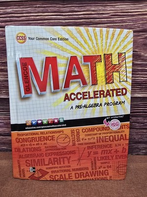 Glencoe Math Accelerated Student Edition (Merrill Pre-Algebra) Hardcover NEW