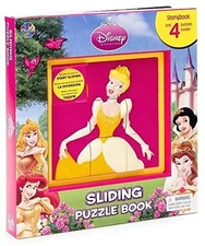 DISNEY PRINCESS SLIDING PUZZLE BOOK HARDCOVER BOOK By Valerie Mcleod *BRAND NEW*