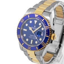 Rolex Submariner Date 41mm Yellow Gold & Steel Blue Dial & Blue Bezel 126613 -