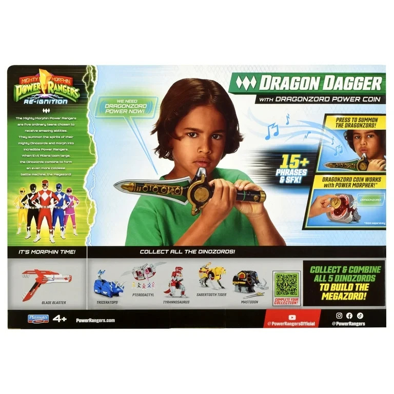 SHIPS NOW Mighty Morphin Power Rangers: Re-Ignition Dragon Dagger by Playmates