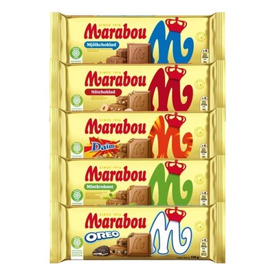 Marabou Schokoladen MIX 850g | Skandinavische Vielfalt Probierbox