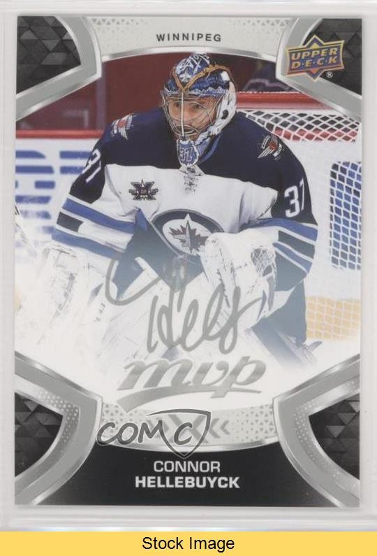2021-22 Upper Deck MVP Silver Script Connor Hellebuyck #155 READ 1g3