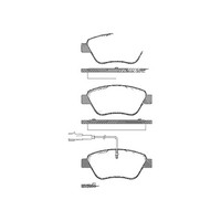 Bremsbelagsatz Scheiben 17,8 Mm Triscan Iam-Expertise FüR U.A. Fiat Panda