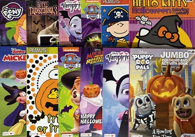 Lot of 105 Coloring Books Halloween Disney Mickey & More Children Boy Girl Kids