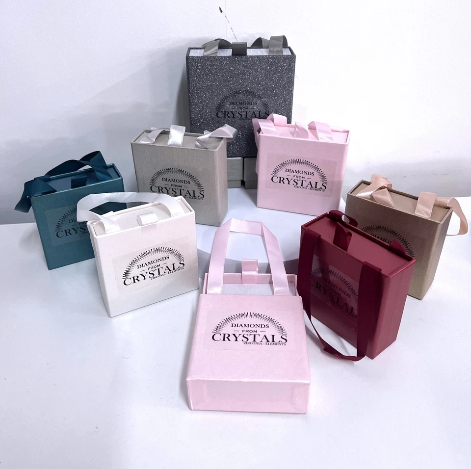 Tennis Collana Girocollo Cuor Orecchini  pl. oro 18k con Cristalli Zirconi  T69 - Immagine 2 di 4