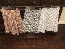 TOMMY HILFIGER Lightweight Cotton Skirts Vintage Early 2000s Size 6 Lot of 3