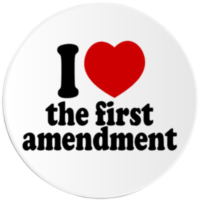 I Love The First Amendment - Circle Sticker Decal 3 Inch | eBay