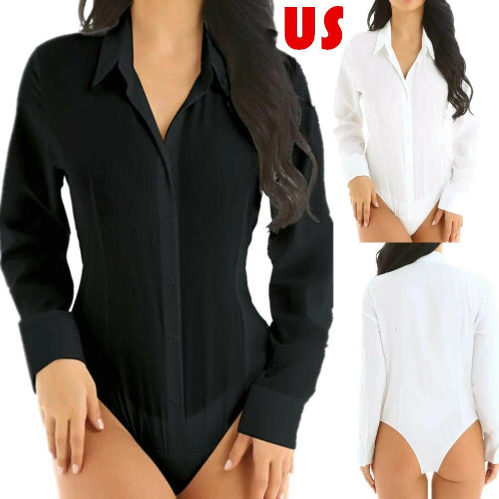 Bodysuit with buttons sales