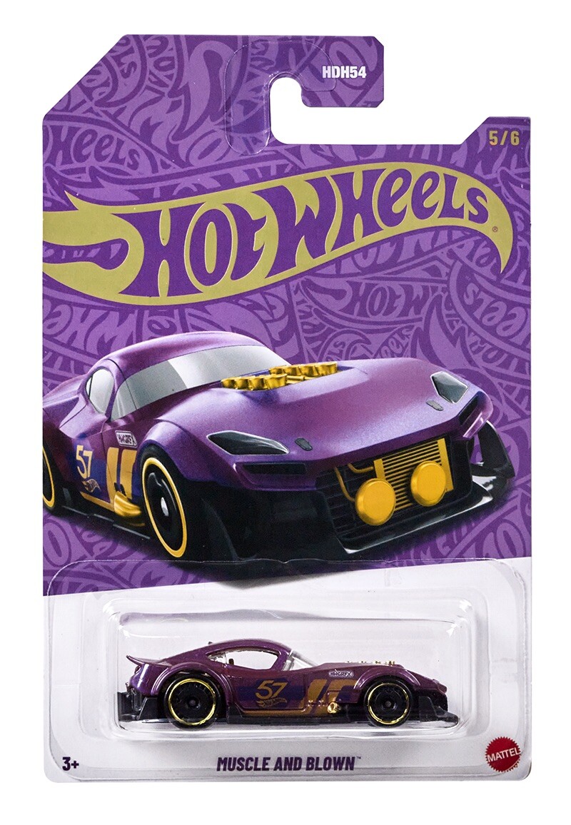 Hot Wheels 2025 Pearl & Chrome 57th Anniversary Muscle and Blown