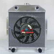 Aluminum Radiator For 1949-1953 50 1951 1952 Ford Cars W Flat Head Config V8 Mt