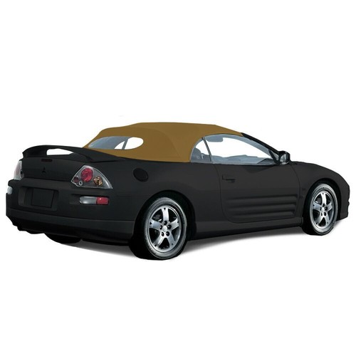 Fits: Mitsubishi Eclipse 2000-05 Soft Top & Heated Glass TAN TWILL VINYL - Picture 6 of 8