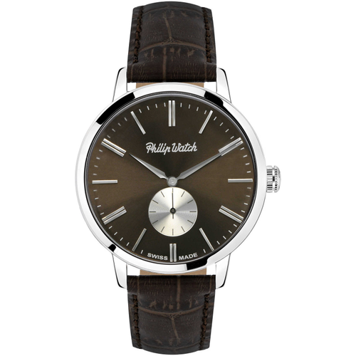 Orologio Uomo Philip Watch Sunray Auto Cronografo 39mm Pelle Marrone -  Gioielli Rossetti