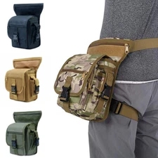 Men's Tactical Drop Leg Bag Hip Thigh Waist Belt Pouch Bag Utility Fanny Pack US