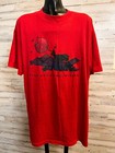 Vintage Utah Rocky Mountains Red T-Shirt XL Signal Made In USA Cotton