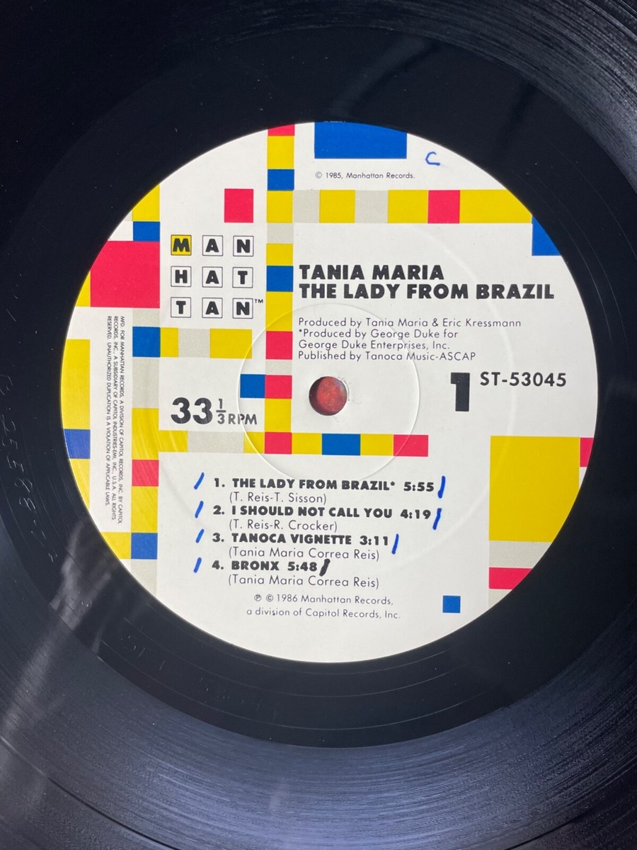 TANIA MARIA The Lady From Brazil LP Latin Jazz PROMO Manhattan VG