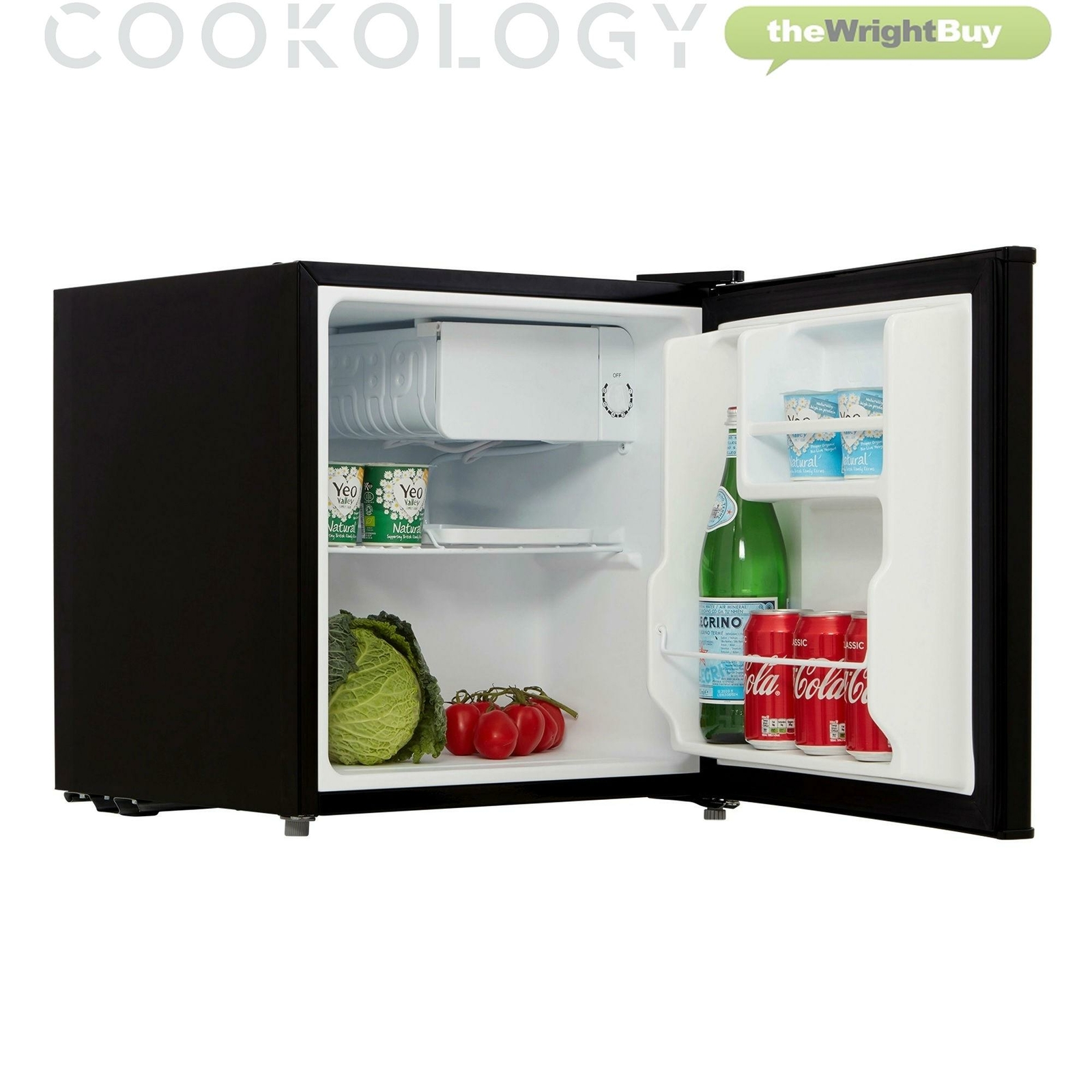 Cookology Mfr45bk 46l 47cm Table Top Mini Fridge With Ice Box Black For Sale Online Ebay