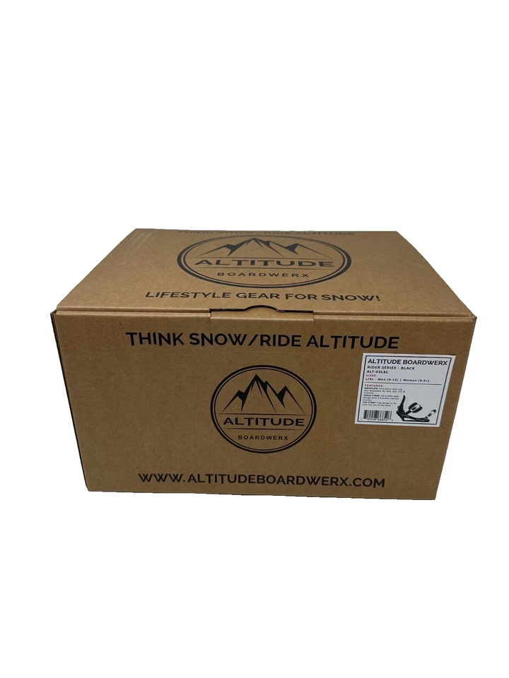 MEN'S ALTITUDE "RIDER" 4X4 BURTON SNOWBOARD BINDINGS (Black) L/XL 9-13 - Image 3 of 4