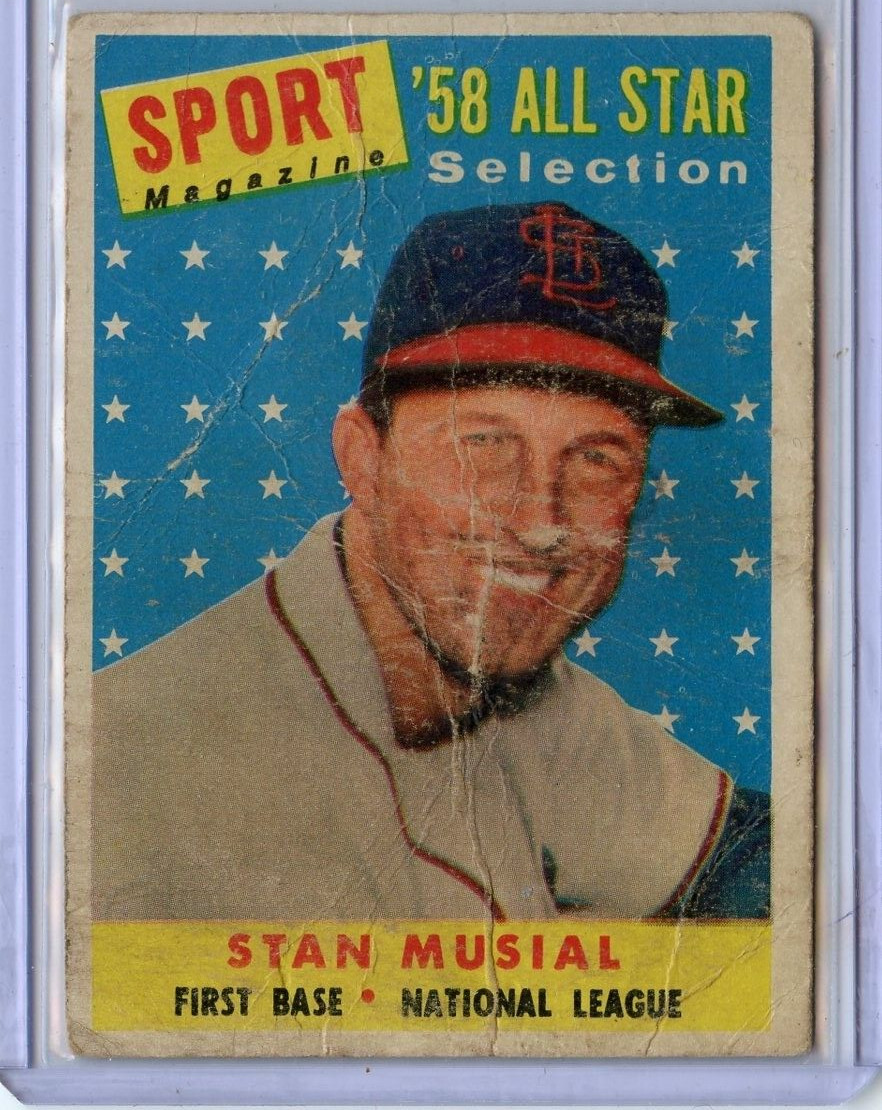 1958 Topps Stan Musial St. Louis Cardinals #476 AS ⭐️💥🎯 Original