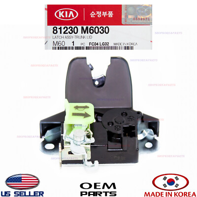 LATCH LOCK ASSY Actuator Motor TRUNK LID  OEM GENUINE  KIA FORTE SEDAN 2019-2024