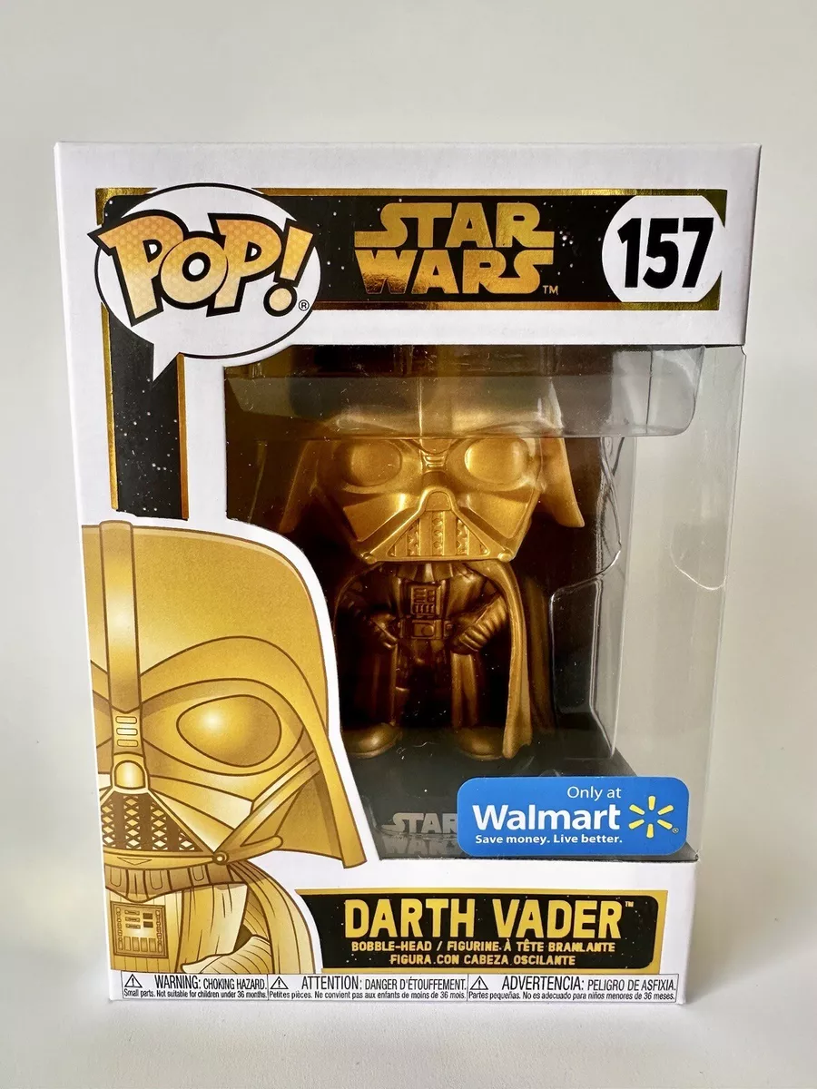 Funko POP Star Wars Darth Vader Gold 157 Walmart Exclusive