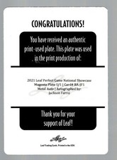 2021 Leaf Perfect Game Showcase Magenta Print Plate #BA-JP1 Jackson Ferris 1/1