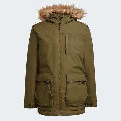 Adidas MEN'S UTILITAS HOODED PARKA GT1700 Size L MSRP $160 | eBay