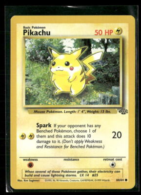 Jungle #60/64 Red Cheeks Pikachu | eBay