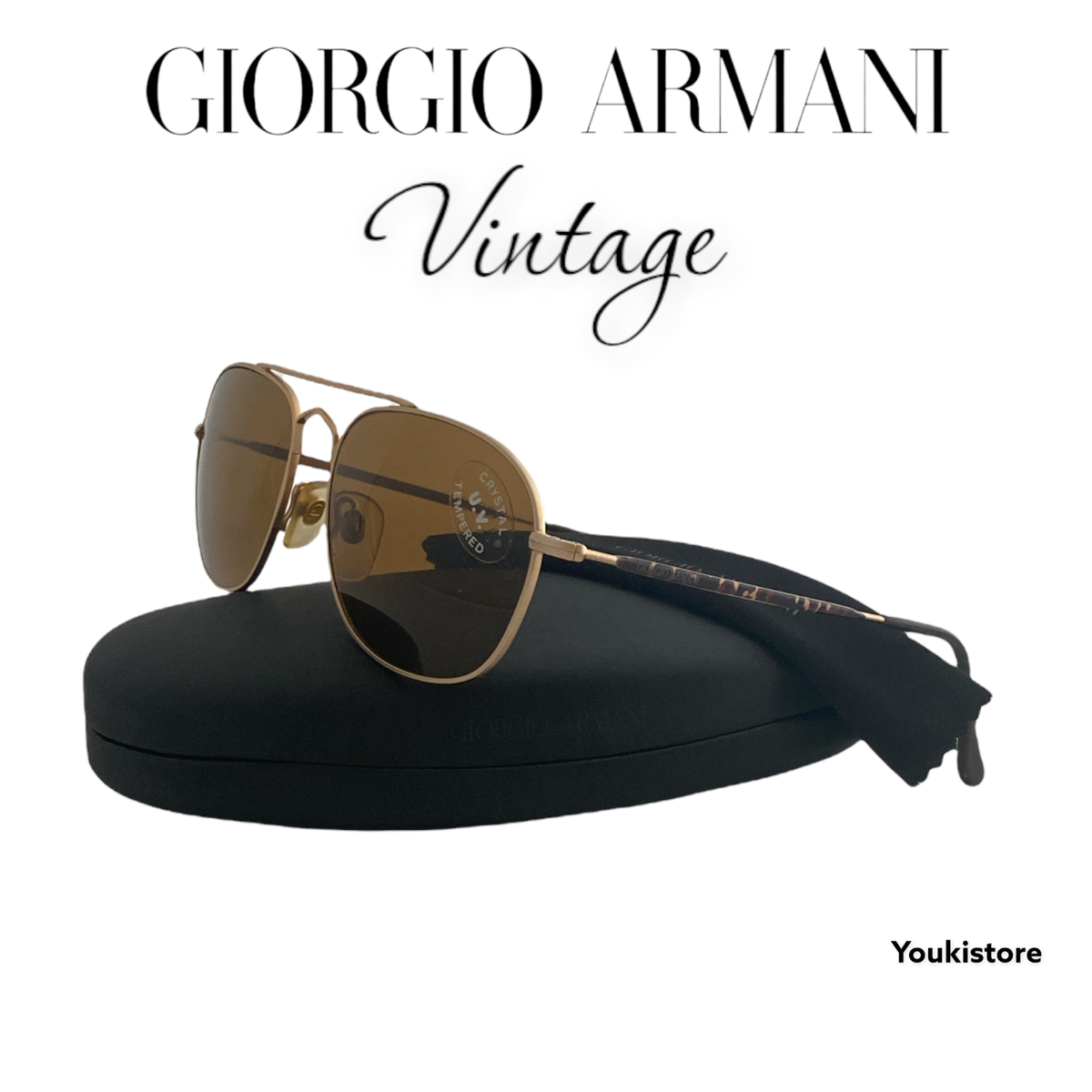 GIORGIO ARMANI occhiali da sole 613 744 SMALL VINTAGE 90s sunglasses  Italy