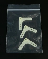 Carl Goldberg 90 deg 1" Nylon Bellcrank, Price is for Three NOS