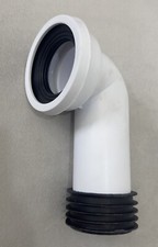 Wavin Soil Easy-Fit Wc Pan Connector 90° 4" White - Soil Pipe Toilet Waste