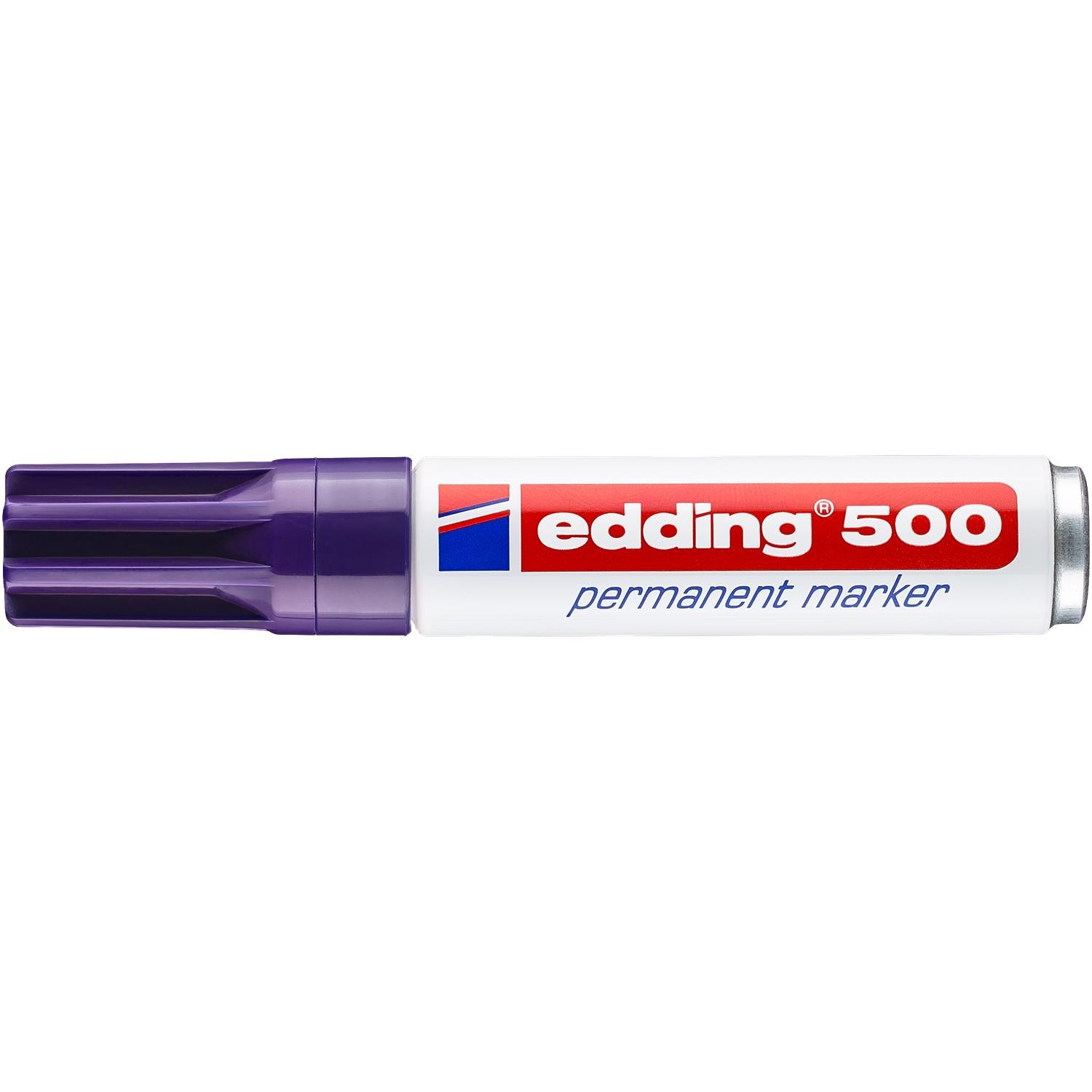 edding 500 marqueur permanent violet pointe biseautée pour marquage lisible