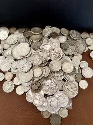 #ad #ad Roughly 1 Oz US Troy Oz 90% Pure Silver Coins Pre 1965 Junk Silver $90.00