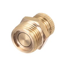 2pcs Air Compressor G3/8 Male Thread Water Drain Valve Brass Tone