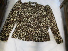 SHEIN CURVE WOMEN'S TOP BLOUSE ANIMAL PRINT 4XL