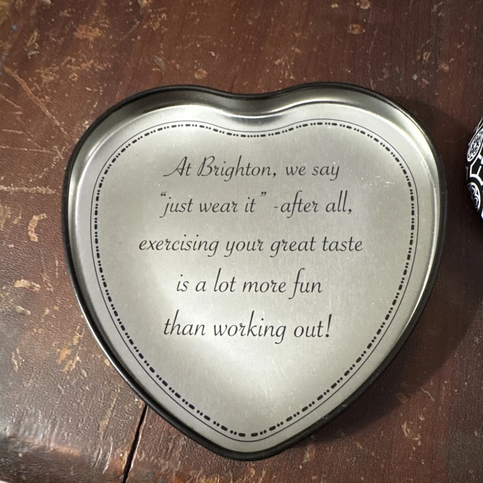 Brighton Set of 3 Hearts Metal Bookmarks New Silver Plate in heart tin box - Image 4 of 4