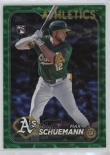 2024 Topps Update Green Crackle Foilboard 257/499 Max Schuemann #US220 0ly5