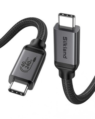 Silkland USB4 Thunderbolt 4 Kabel 1,2m 40Gbps 2