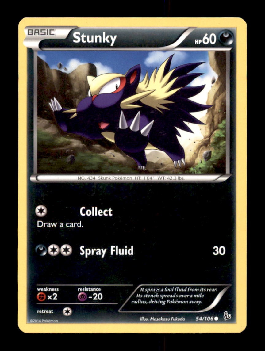 STUNKY 54/106 C FLASHFIRE POKEMON LP