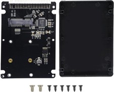 GINTOOYUN MSATA Mini PCI-E SSD to 2.5 Inch IDE 44Pin Enclosure Adapter, Black