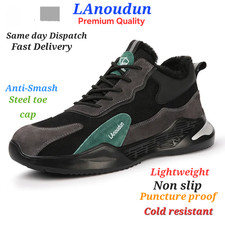 Mens Womens Safety Shoes Work Trainers Lightweight Steel Toe Cap Puncture Proof 