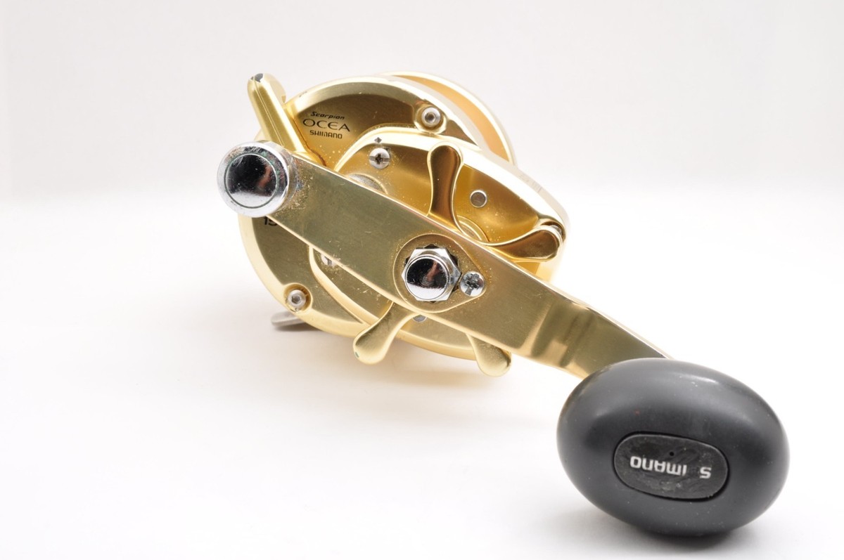 Shimano Scorpion Ocea Jigger 1500 555g 6.2:1 Gold Used Baitcast